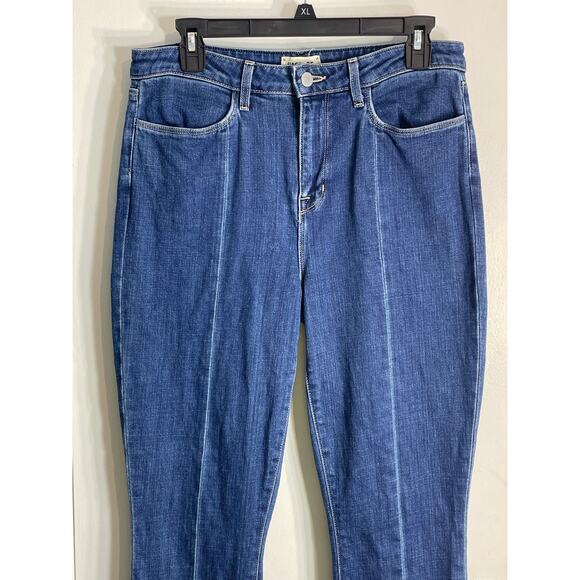 L'agence Jeans Size 30 High Rise Split Ankle Front Seam Festival Cropped Club - Picture 4 of 8